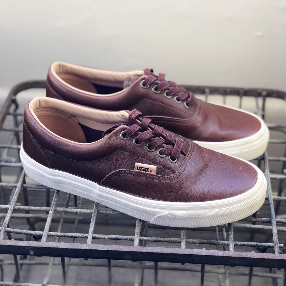 Vans Brown leather Authentics